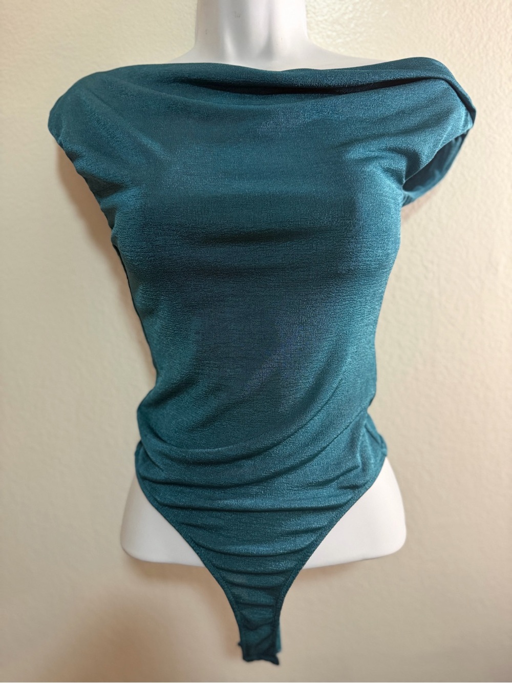 Heartloom Morissette Teal Off-Shoulder Bodysuit